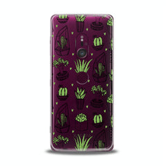 Lex Altern TPU Silicone Sony Xperia Case Potted Cacti Art