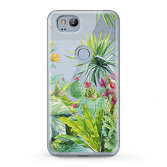 Lex Altern TPU Silicone Google Pixel Case Tropical Plants