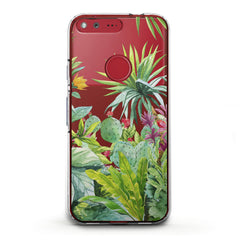 Lex Altern TPU Silicone Google Pixel Case Tropical Plants