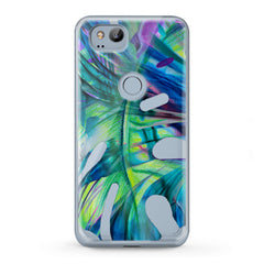 Lex Altern TPU Silicone Google Pixel Case Green Monstera