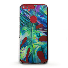 Lex Altern TPU Silicone Google Pixel Case Green Monstera