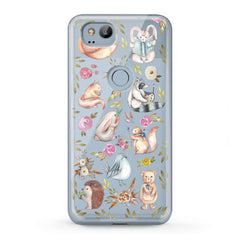 Lex Altern TPU Silicone Google Pixel Case Watercolor Animals