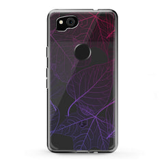 Lex Altern TPU Silicone Google Pixel Case Purple Leaves