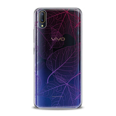 Lex Altern TPU Silicone VIVO Case Purple Leaves