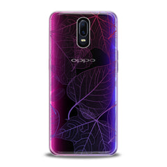 Lex Altern TPU Silicone Oppo Case Purple Leaves