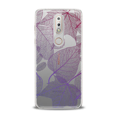 Lex Altern Purple Leaves Nokia Case