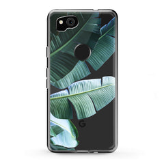 Lex Altern TPU Silicone Google Pixel Case Green Tropical Leaves