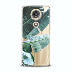 Lex Altern TPU Silicone Motorola Case Green Tropical Leaves