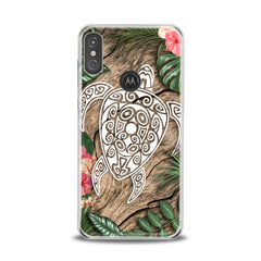 Lex Altern TPU Silicone Motorola Case Wooden Turtle