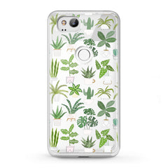 Lex Altern TPU Silicone Google Pixel Case Tropical Potted Plants