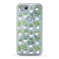 Lex Altern TPU Silicone Google Pixel Case Tropical Potted Plants