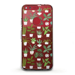 Lex Altern TPU Silicone Google Pixel Case Tropical Potted Plants