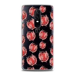 Lex Altern TPU Silicone OnePlus Case Red Drawing Apple