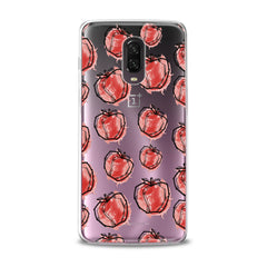 Lex Altern TPU Silicone OnePlus Case Red Drawing Apple