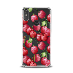 Lex Altern TPU Silicone Motorola Case Watercolor Cherries