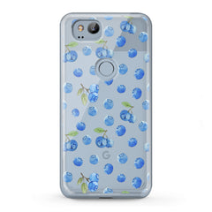 Lex Altern TPU Silicone Google Pixel Case Watercolor Blueberries