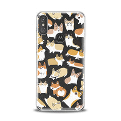 Lex Altern TPU Silicone Motorola Case Corgi Puppies