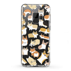 Lex Altern TPU Silicone Samsung Galaxy Case Corgi Puppies