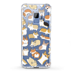 Lex Altern TPU Silicone Samsung Galaxy Case Corgi Puppies