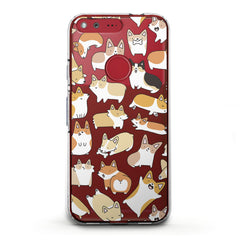 Lex Altern TPU Silicone Google Pixel Case Corgi Puppies