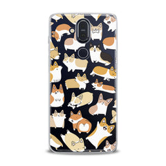 Lex Altern TPU Silicone Nokia Case Corgi Puppies