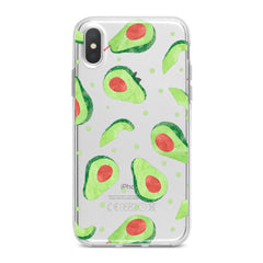 Lex Altern TPU Silicone Phone Case Green Avocado Pattern