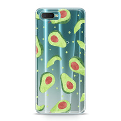 Lex Altern TPU Silicone Oppo Case Green Avocado Pattern