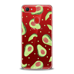 Lex Altern TPU Silicone Oppo Case Green Avocado Pattern