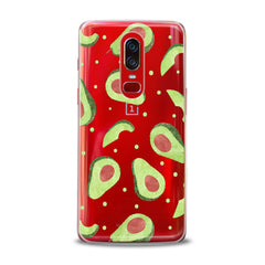 Lex Altern TPU Silicone OnePlus Case Green Avocado Pattern