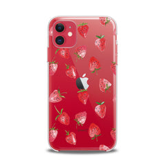 Lex Altern TPU Silicone iPhone Case Painted Strawberries