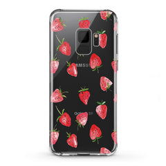 Lex Altern TPU Silicone Samsung Galaxy Case Painted Strawberries