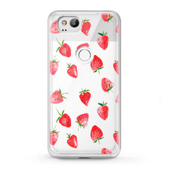 Lex Altern TPU Silicone Google Pixel Case Painted Strawberries