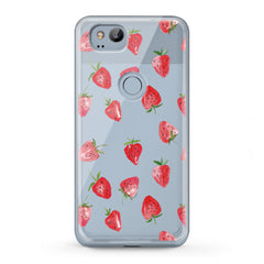 Lex Altern TPU Silicone Google Pixel Case Painted Strawberries