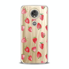 Lex Altern TPU Silicone Motorola Case Painted Strawberries