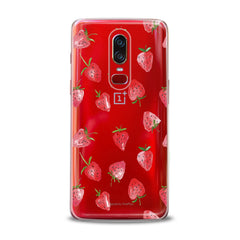 Lex Altern TPU Silicone OnePlus Case Painted Strawberries