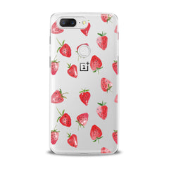 Lex Altern TPU Silicone OnePlus Case Painted Strawberries