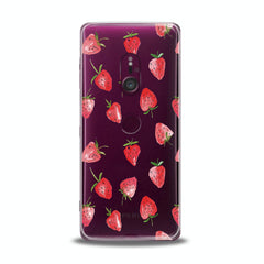 Lex Altern TPU Silicone Sony Xperia Case Painted Strawberries