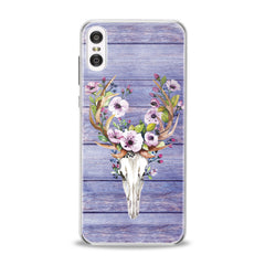 Lex Altern Floral Animal Skull Motorola Case