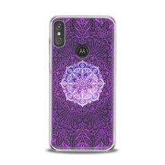 Lex Altern TPU Silicone Motorola Case Purple Mandala Print