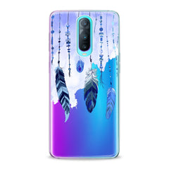 Lex Altern TPU Silicone Oppo Case Watercolor Cute Feathers