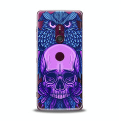 Lex Altern TPU Silicone Sony Xperia Case Purple Skull Art