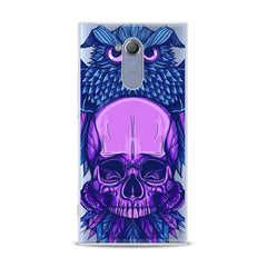 Lex Altern TPU Silicone Sony Xperia Case Purple Skull Art