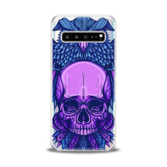 Lex Altern TPU Silicone Samsung Galaxy Case Purple Skull Art