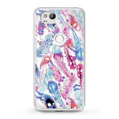 Lex Altern TPU Silicone Google Pixel Case Colored Gentle Feathers