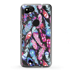 Lex Altern Google Pixel Case Colored Gentle Feathers