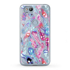 Lex Altern TPU Silicone Google Pixel Case Colored Gentle Feathers