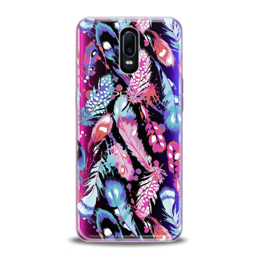 Lex Altern Colored Gentle Feathers Oppo Case