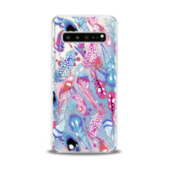 Lex Altern TPU Silicone Samsung Galaxy Case Colored Gentle Feathers