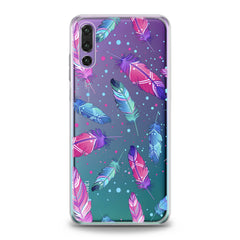 Lex Altern TPU Silicone Huawei Honor Case Bright Pink Feathers