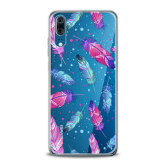 Lex Altern TPU Silicone Huawei Honor Case Bright Pink Feathers